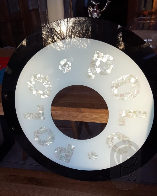 Mother of Pearl Sheet - Dark Irregular - 24 x 14 cm
