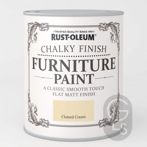 Chalky Furniture Paint - Clotted Cream - 750ml
