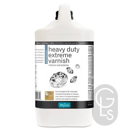 Polyvine Dead Flat Heavy Duty Extreme Varnish - 4L