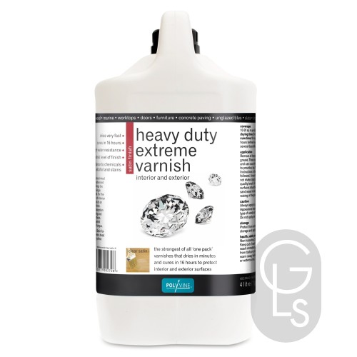 Polyvine Satin Finish Heavy Duty Extreme Varnish - 4L