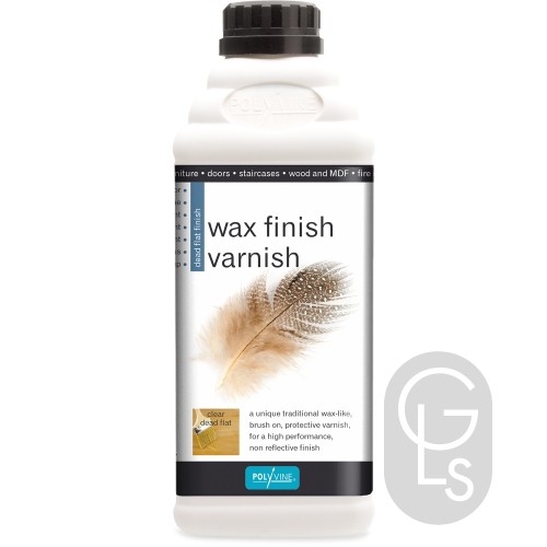Polyvine Acrylic Wax Finish Varnish - Dead Flat - 1 Litre