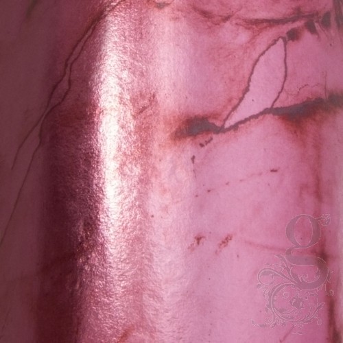 Coloured Loose Silver Leaf - Marbled Pink - 10 leaves - 109mm x 109mm