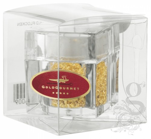 Gold Gourmet Edible Gold Flake Cube Shaker -100mg