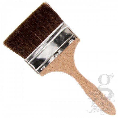Brown Ox Hair Flat Size Brush