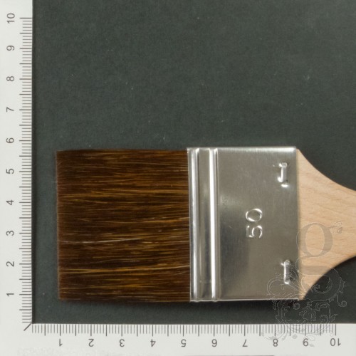 Brown Ox Hair Flat Size Brush