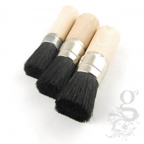 Stencil Brush - Coarse Black Bristle