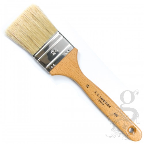 Flat, Thin Varnish Brush - Lily Bristle - Size 24 (2'')