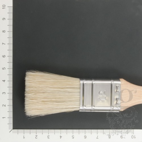 Flat, Thick Varnish Brush - Lily Bristle - Size 12 (1'')
