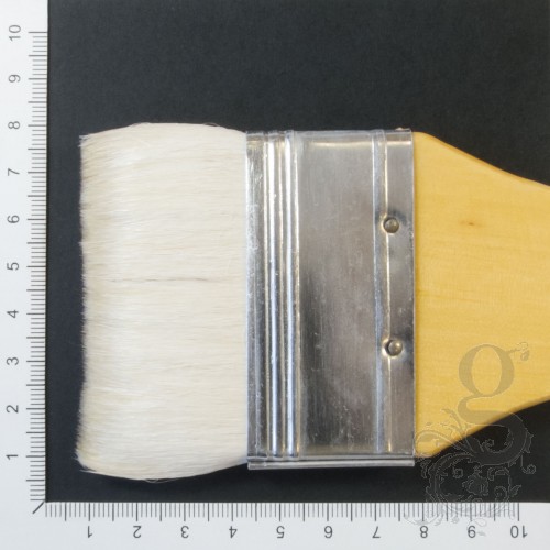 Flat Brushes for Size or Lacquer - Soft White Hair