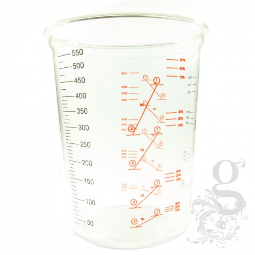 Clear Mixing/Measuring Cup - 500cc