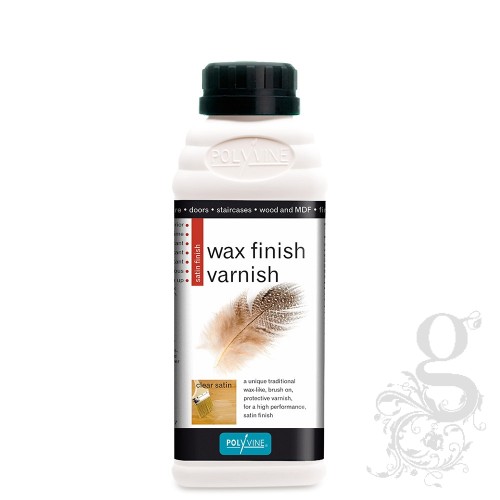 Polyvine Acrylic Wax Finish Varnish - Satin - Teak - 500ml