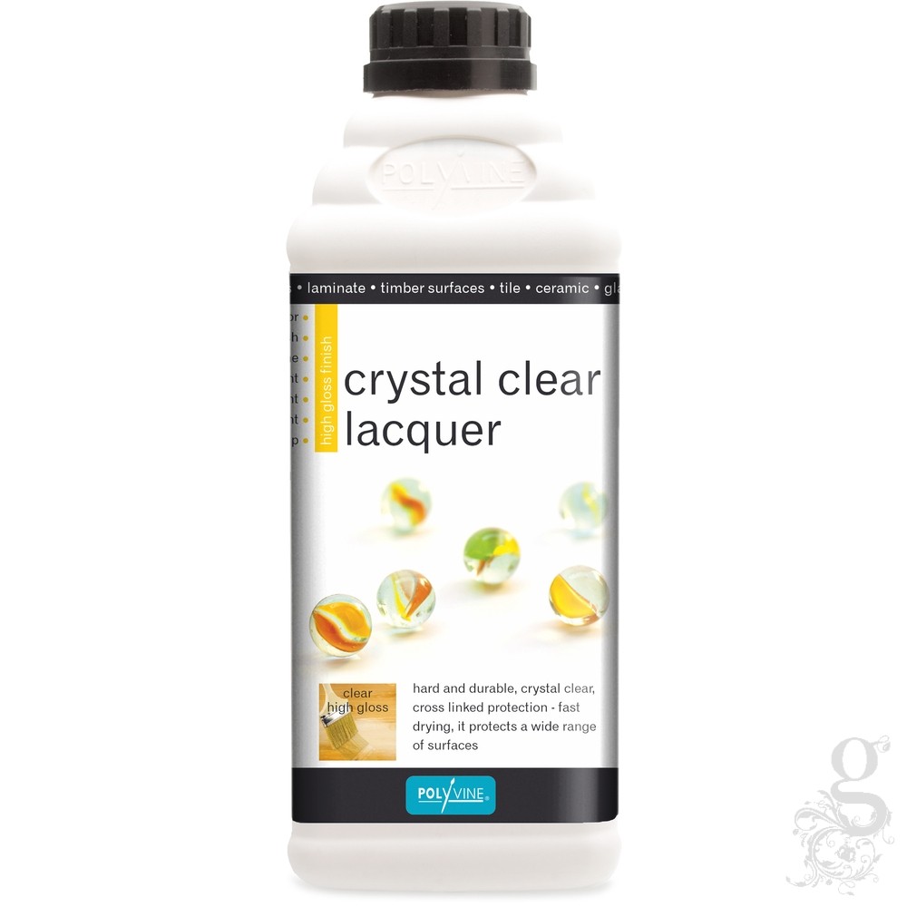 Polyvine Crystal Clear Acrylic Lacquer - Gloss - 1 Litre