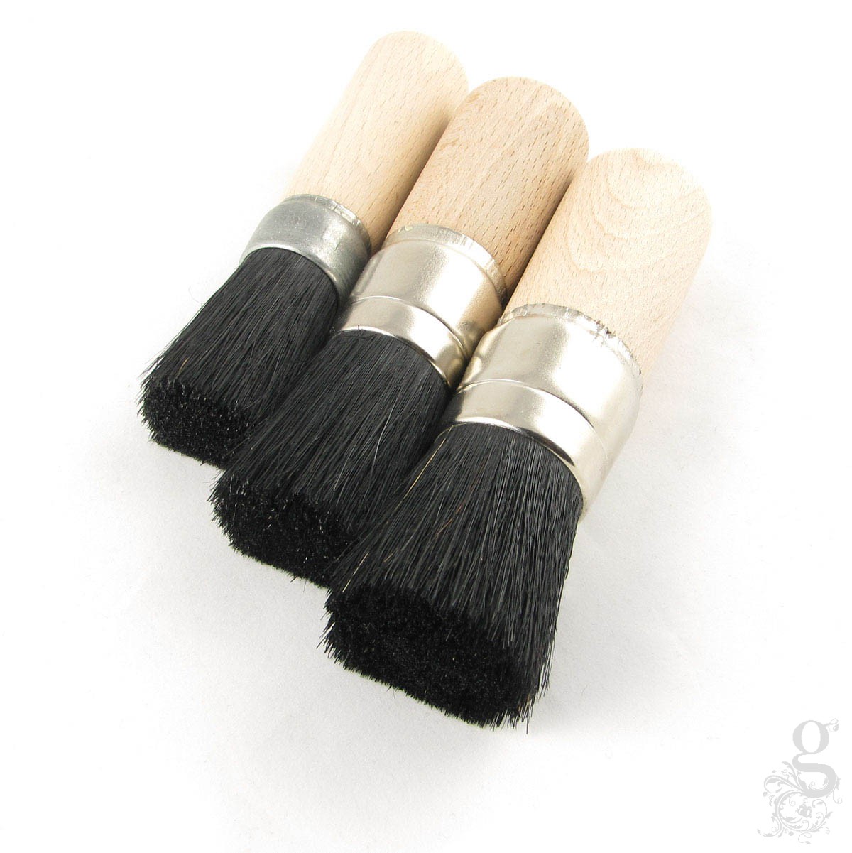 Stencil Brush Coarse Black Bristle