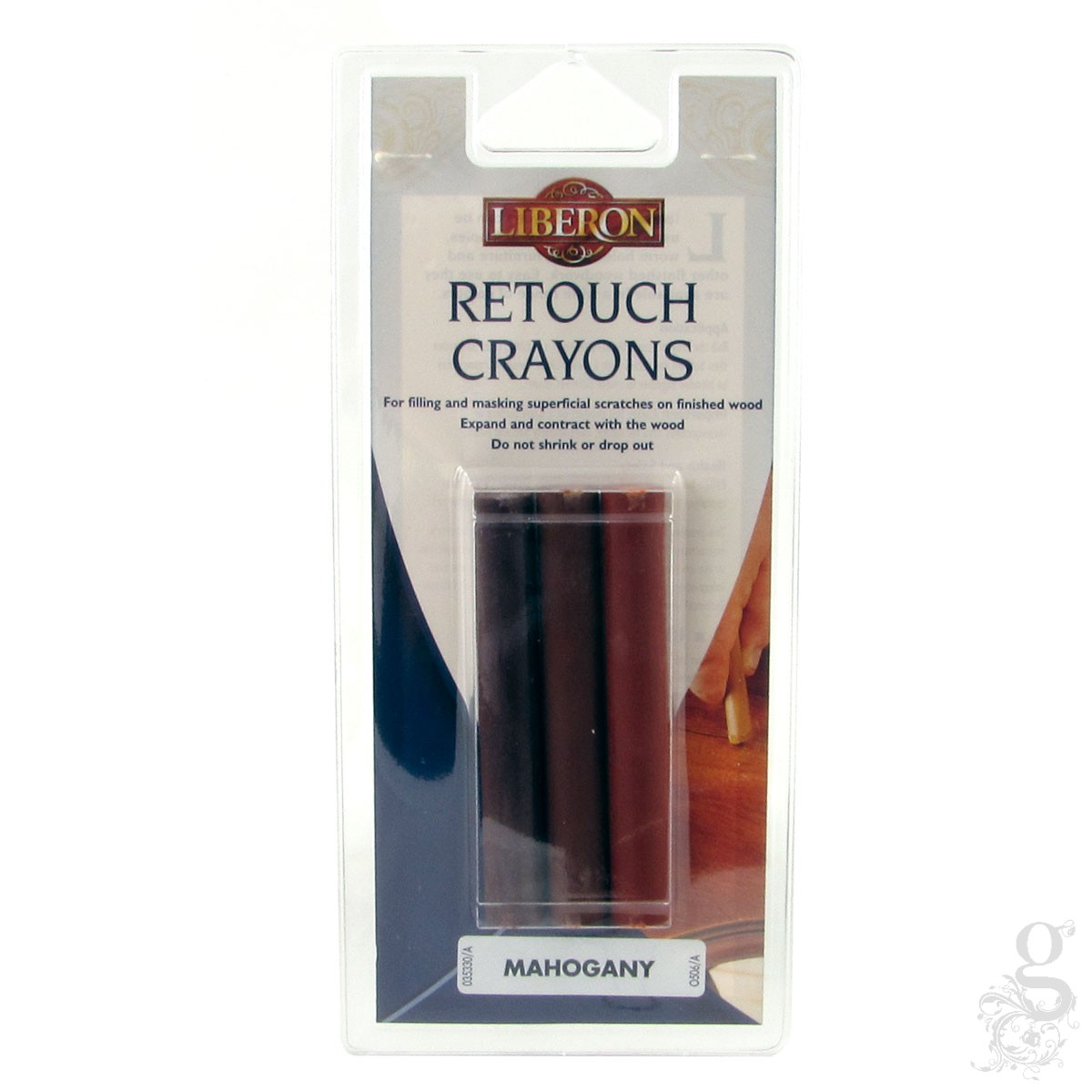 Liberon Retouch Crayons 3 Pack Mahogany