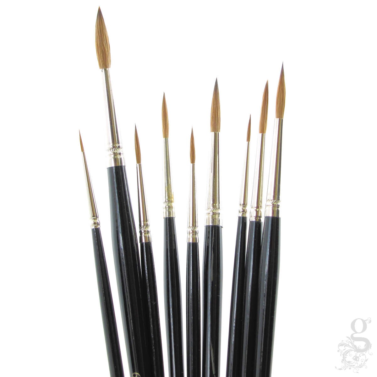 Artists Watercolor Brushes - Medium Sable Hair