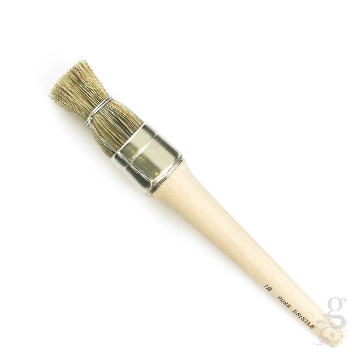 Bridled Glue Brush Grey Bristle Size 18