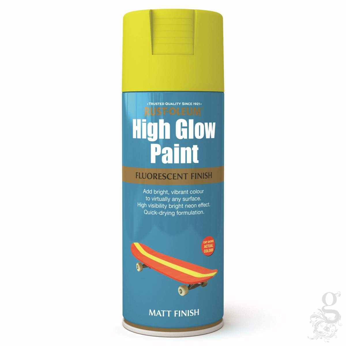 Rust Oleum High Glow Paint Fluorescent Yellow