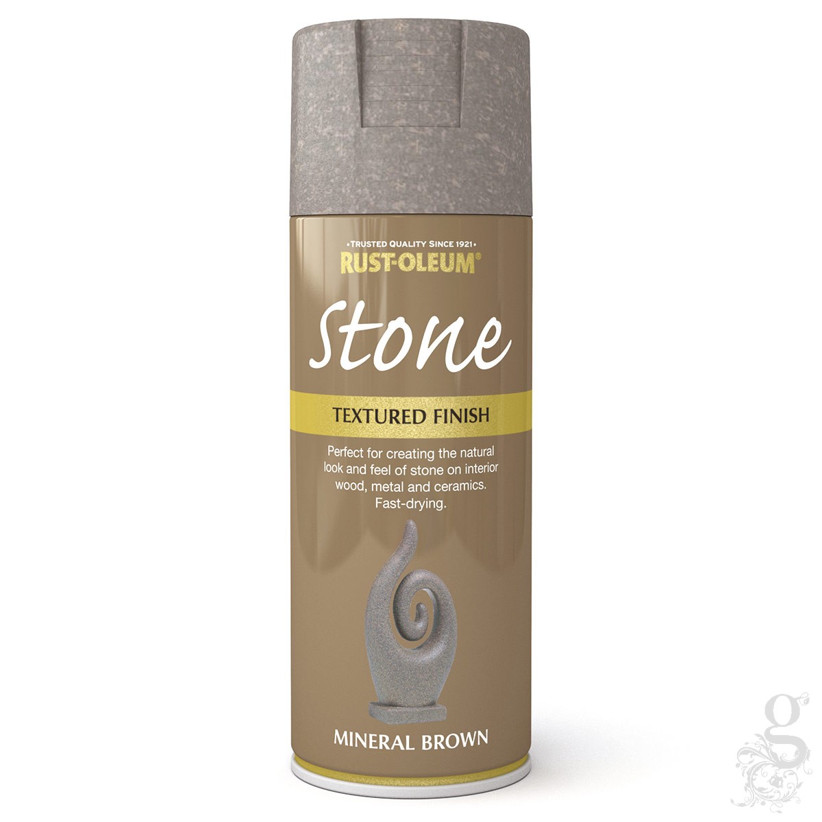 Rust-Oleum Stone Textured Spray Paint - Black Granite - 400ml