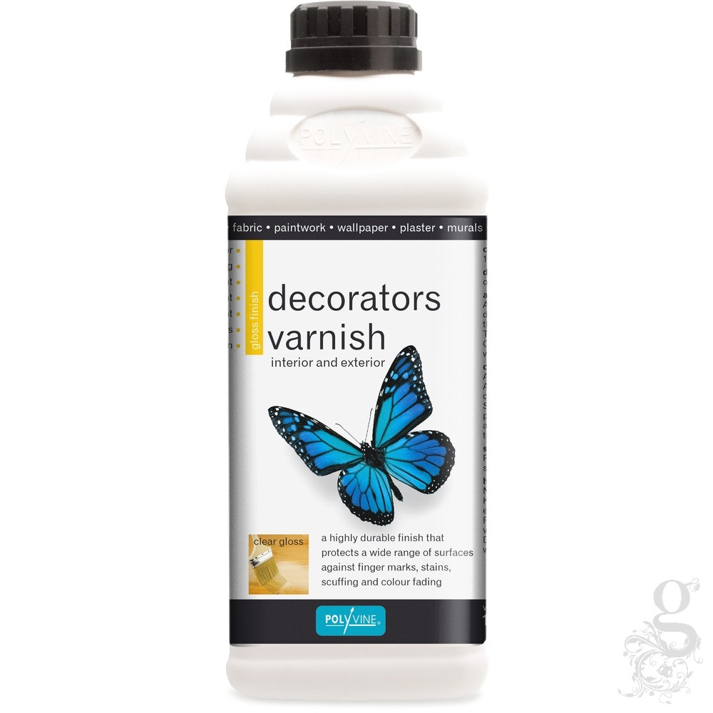 Polyvine Gloss Decorators Varnish - Water based - 1 Litre