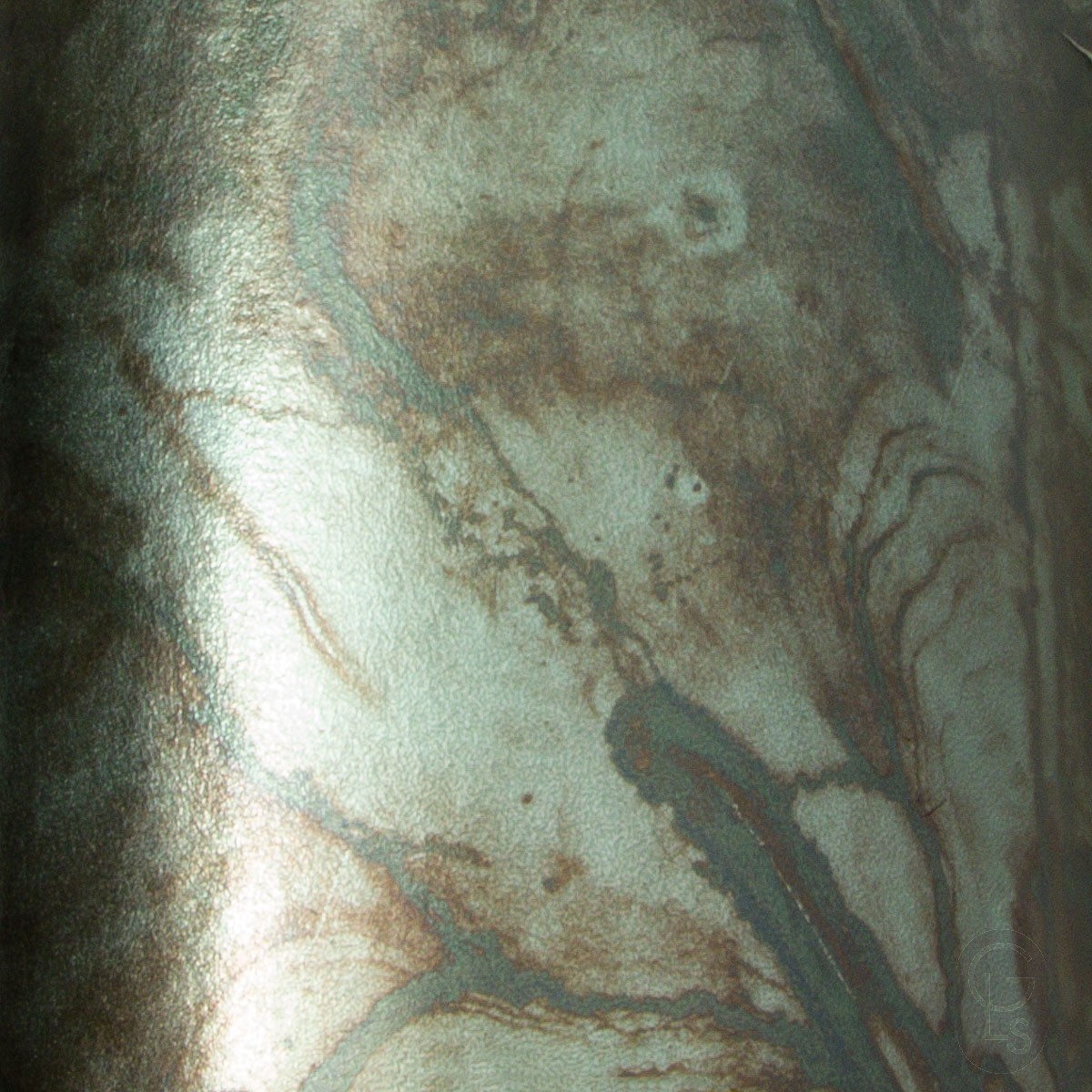 Coloured Loose Silver Leaf - Marbled Blue Green