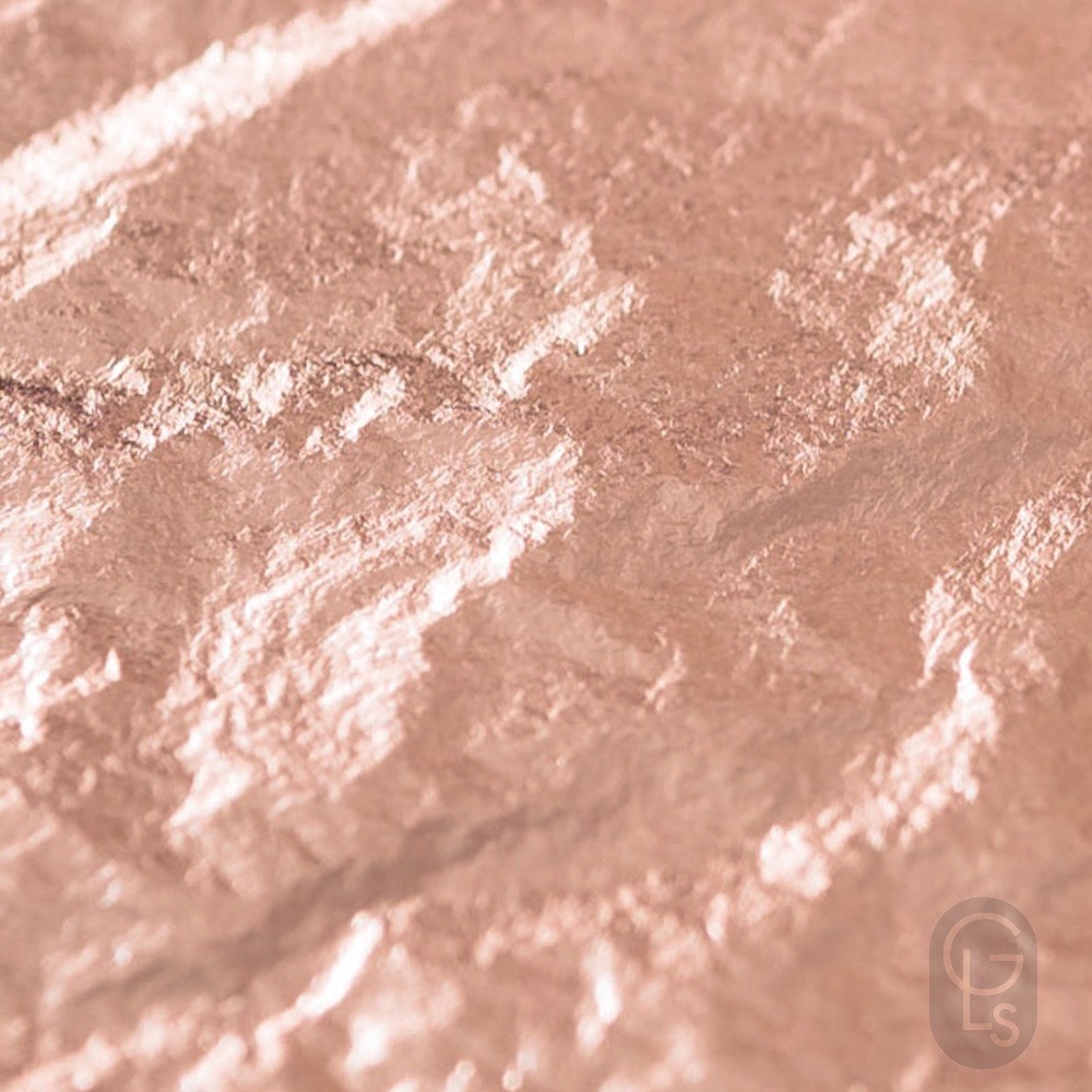 22ct Rose Gold Leaf Transfer - Noris - German 14g - 80 x 80mm - 25 Leaves