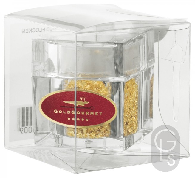 Gold Gourmet Edible Gold Flake Cube Shaker 100mg