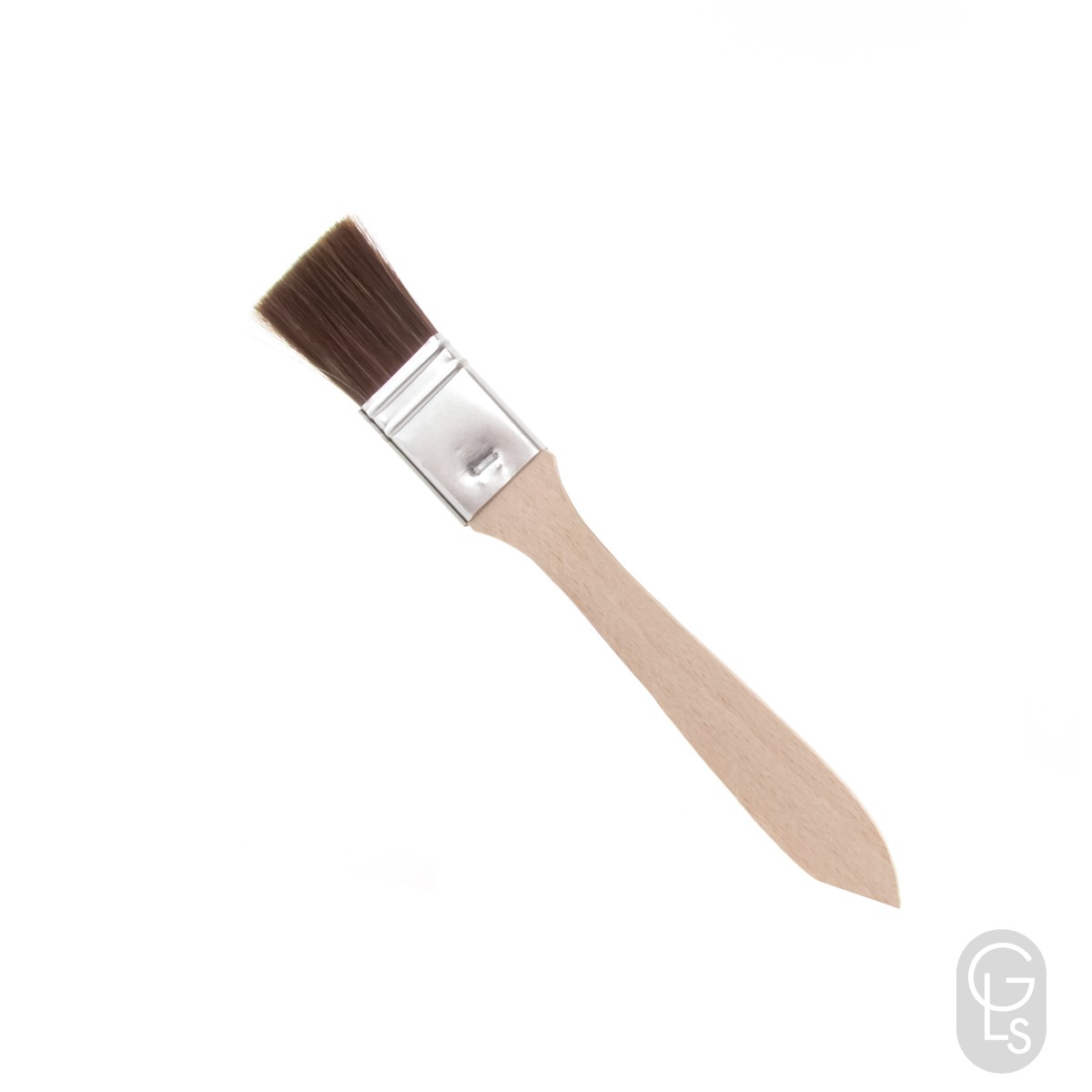 Brown Ox Hair Flat Size Brush 25mm