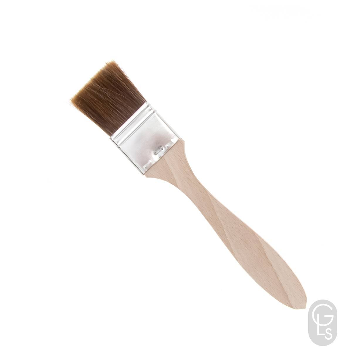 Brown Ox Hair Flat Size Brush 50mm