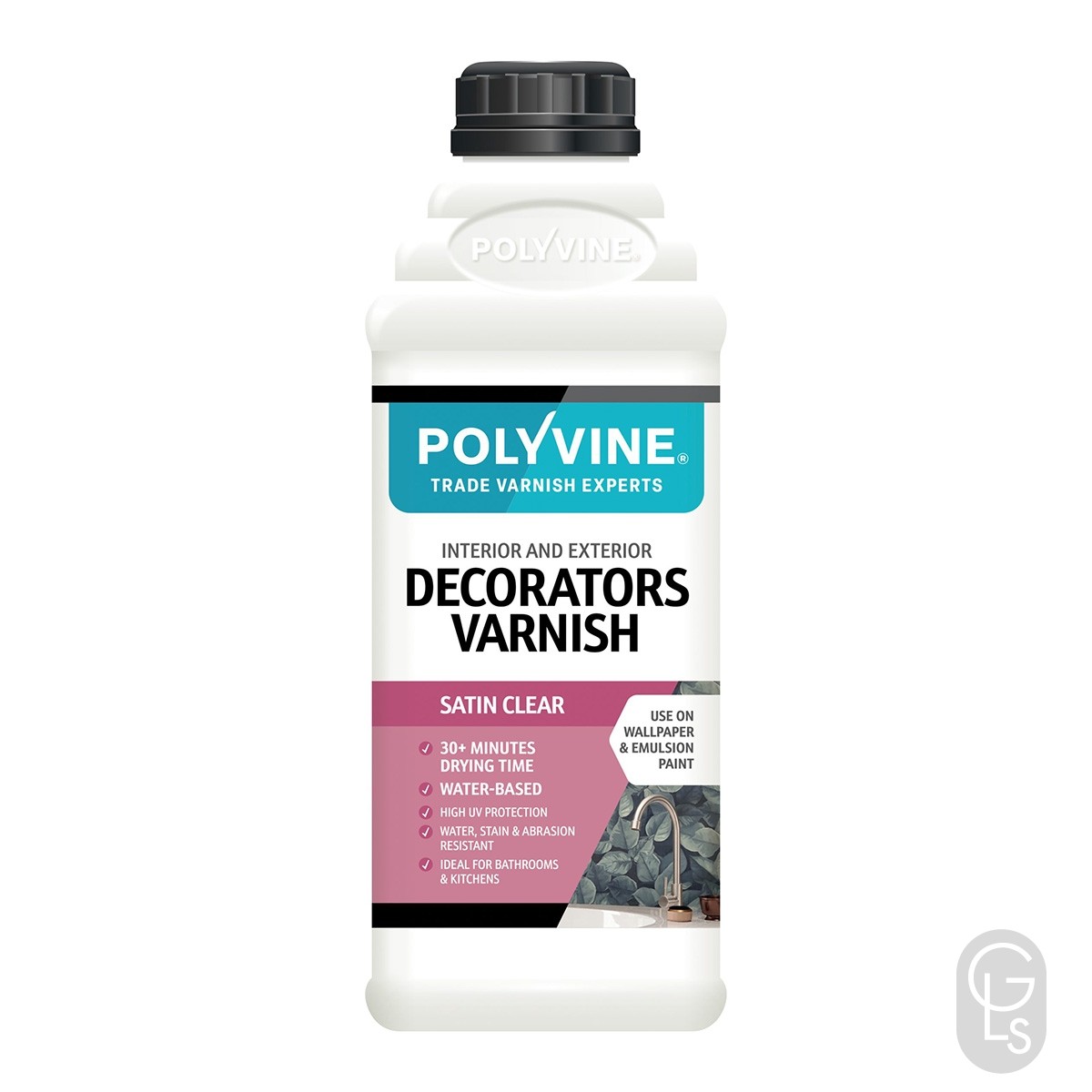 Polyvine Satin Decorators Varnish - Water based - 1L