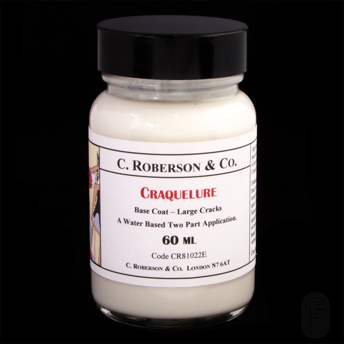 Roberson Craquelure Base Coat - Large Cracks - 60ml