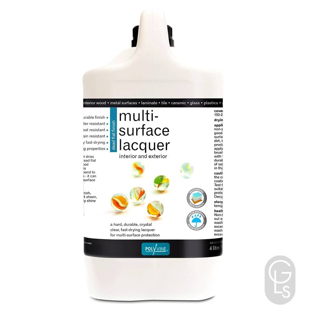 Polyvine Multi Surface Lacquer - Dead Flat - 4L