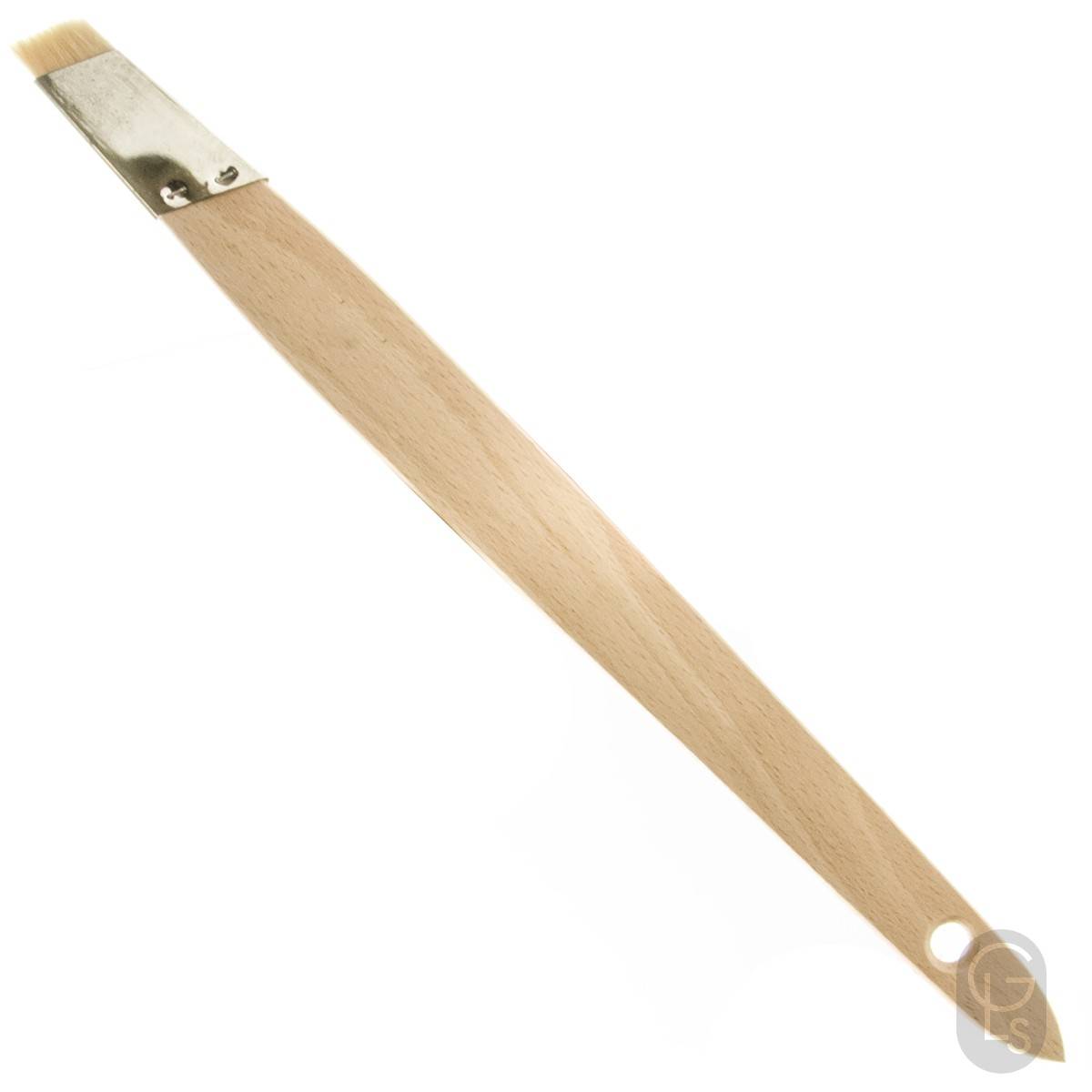 White Hog Hair - Slant Liners - 3/4'' - Short Bristle