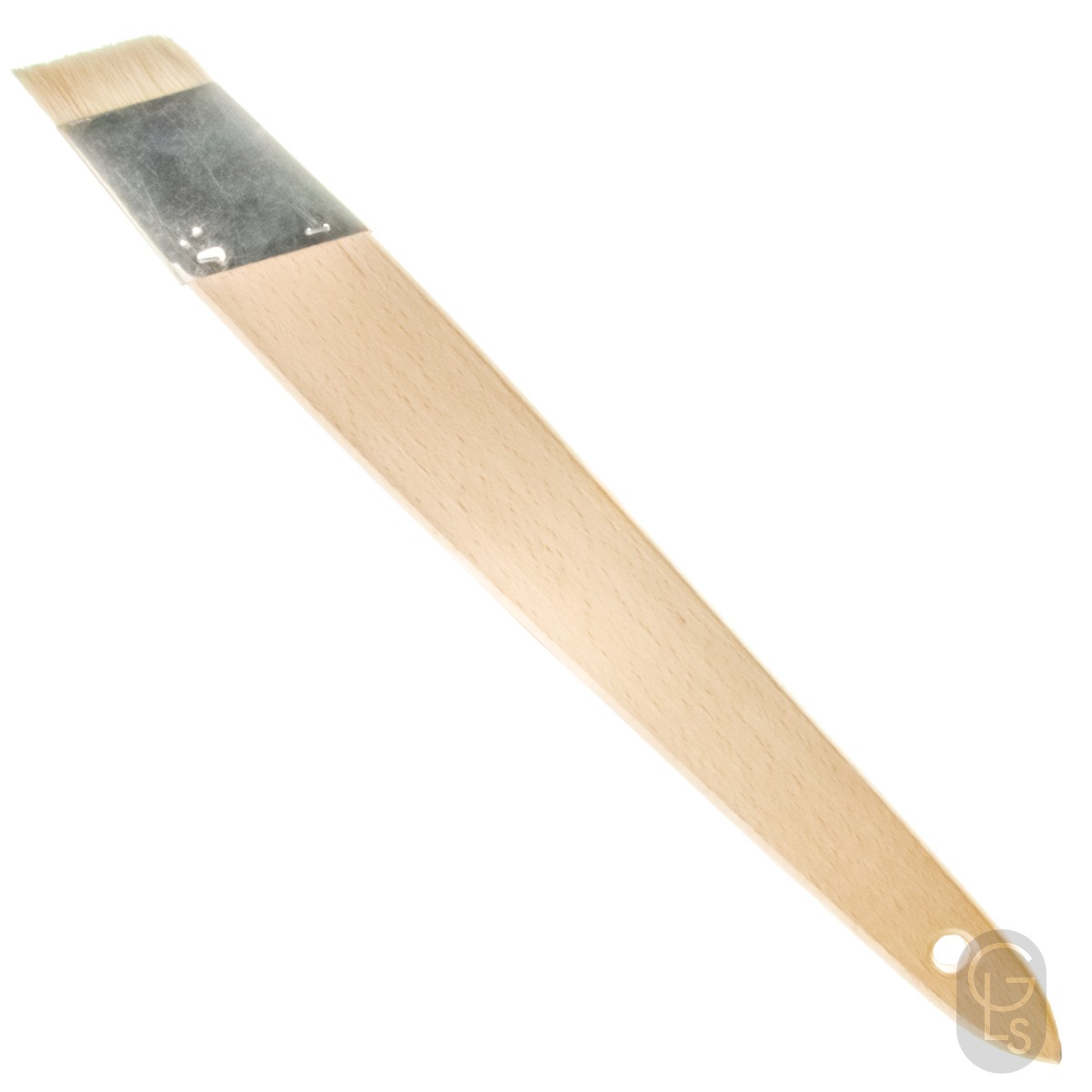 White Hog Hair - Slant Liners - 1.5'' - Short Bristle