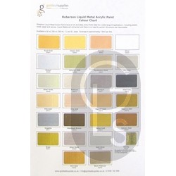 Liquid Metal Acrylics Colour Chart