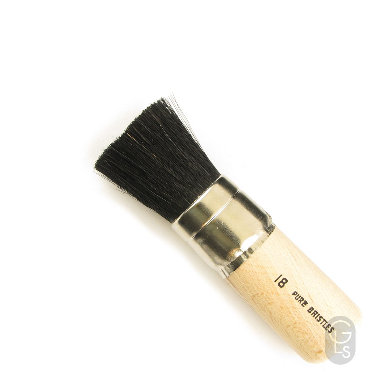 Stencil Brush - Coarse Black Bristle - Size 18 - 1&1/8''