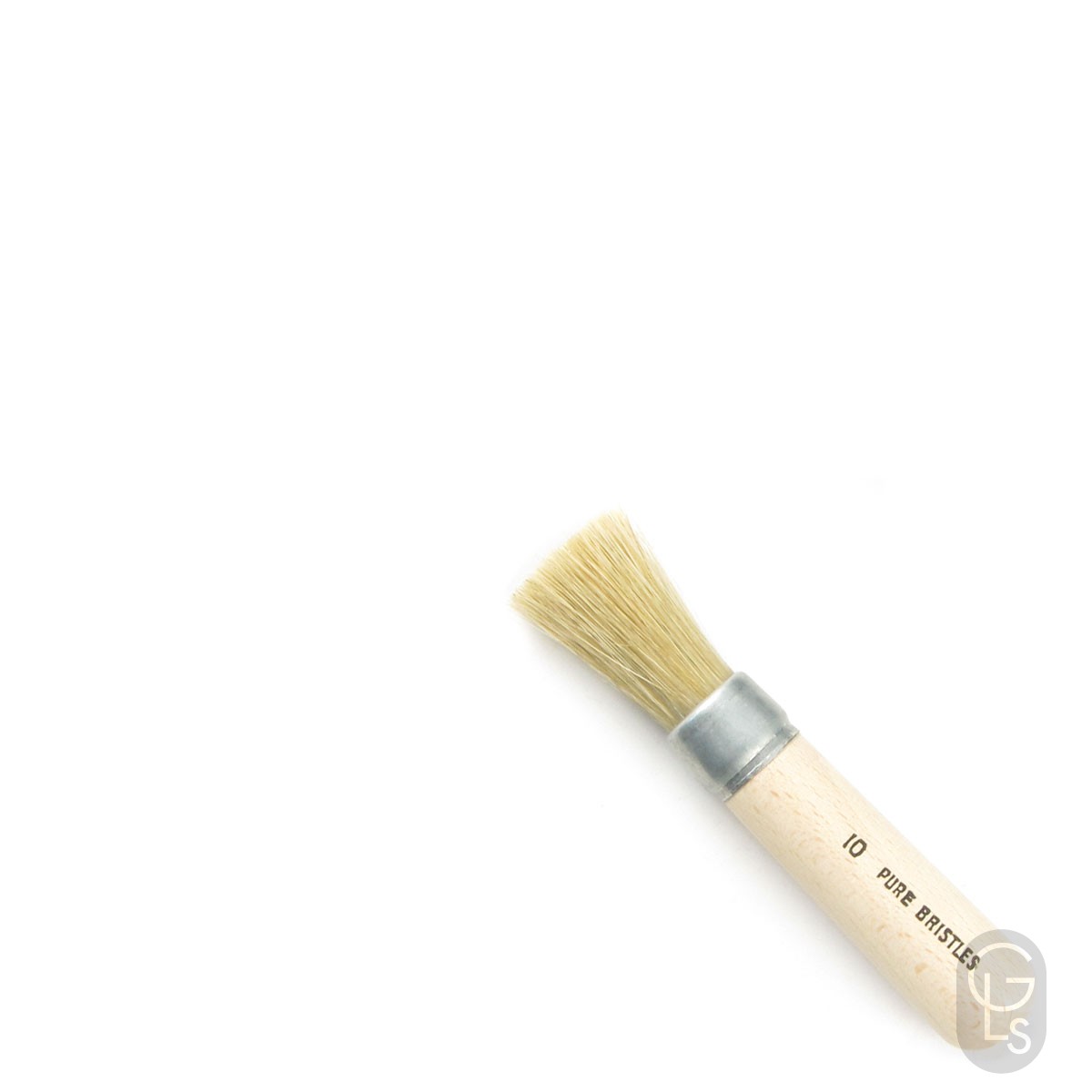 White Bristle Stencil Brush - 5/8"