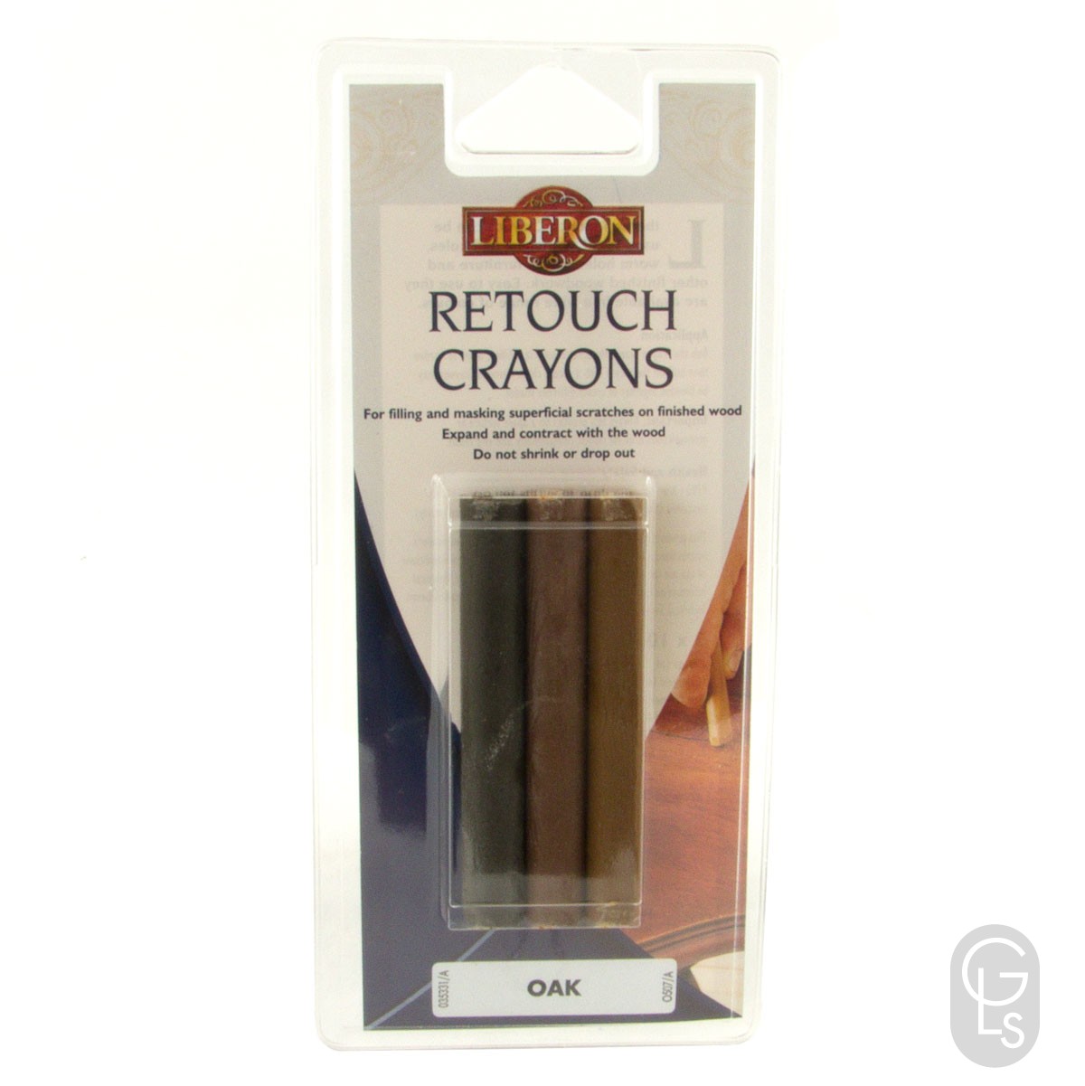 Liberon Retouch Crayons 3 Pack Oak
