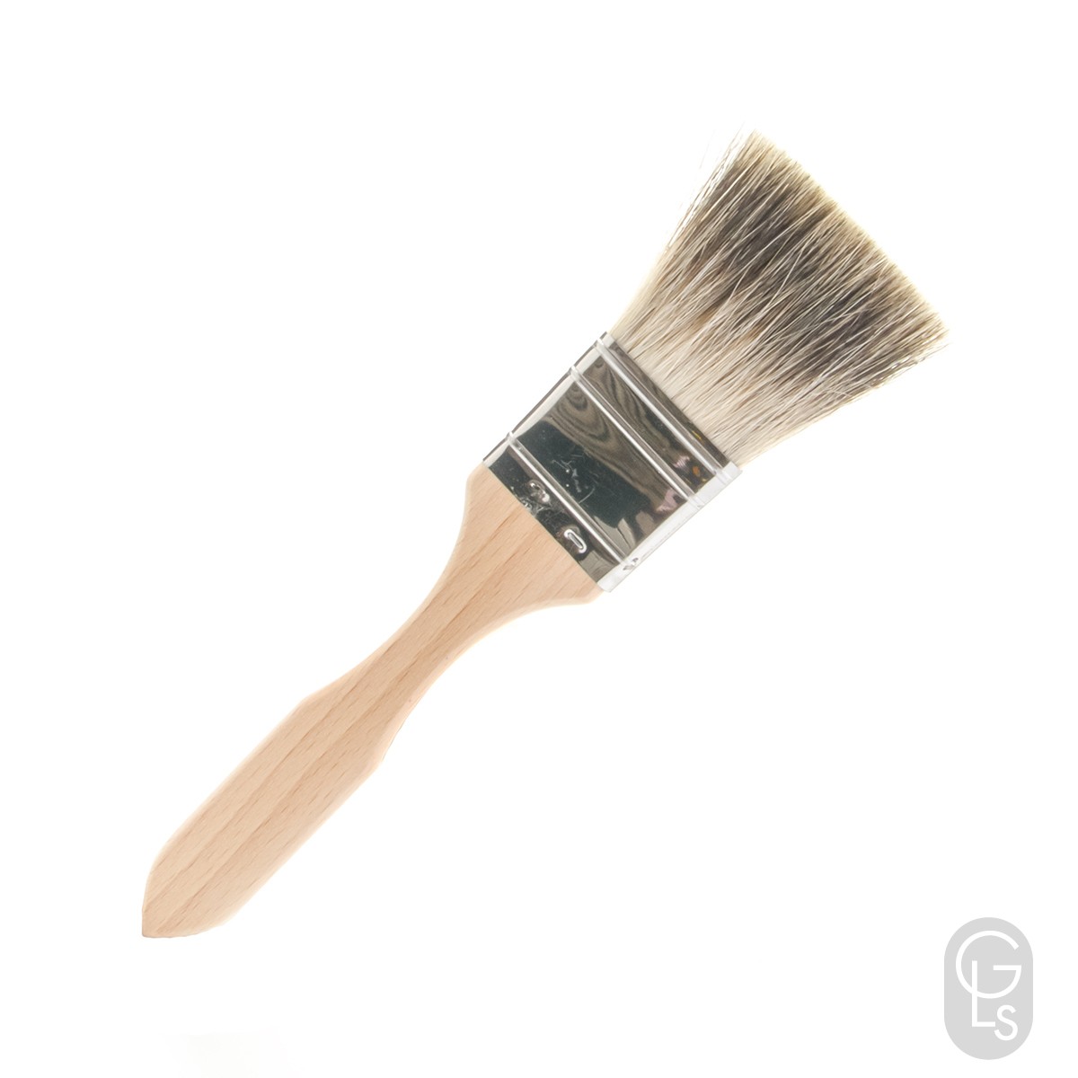 Flat Badger Hair Brush Thin 1.5 inch
