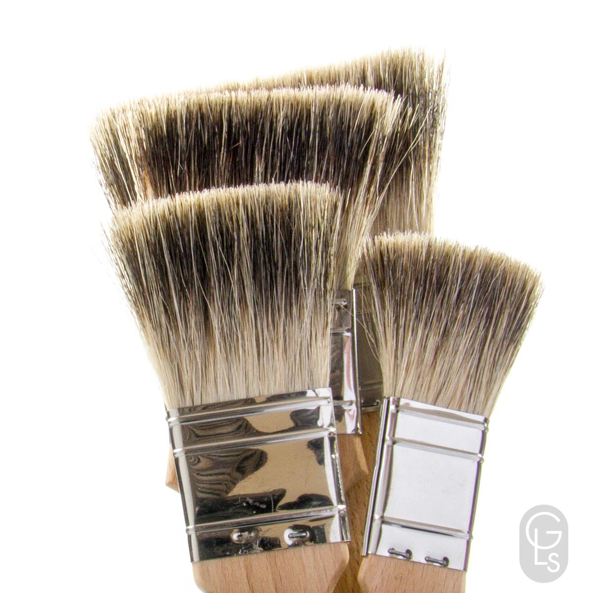 Flat Badger Hair Brush Thin