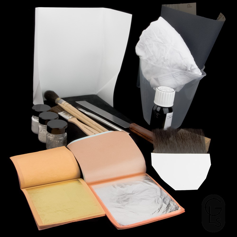 Gold Leaf, Paint & Glass Gilding Kit 