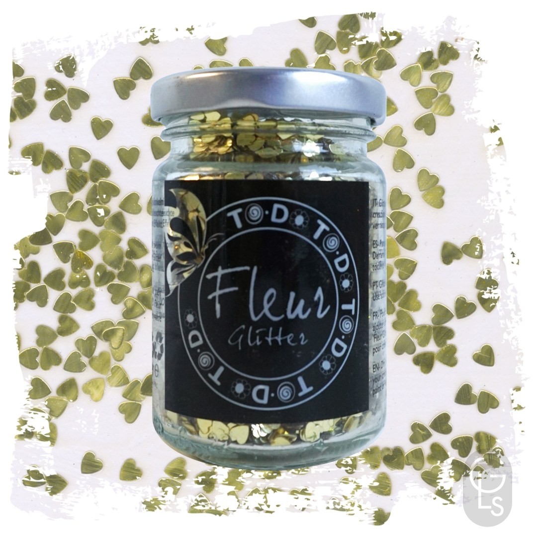 Fleur Glitter - Golden Hearts - 90g
