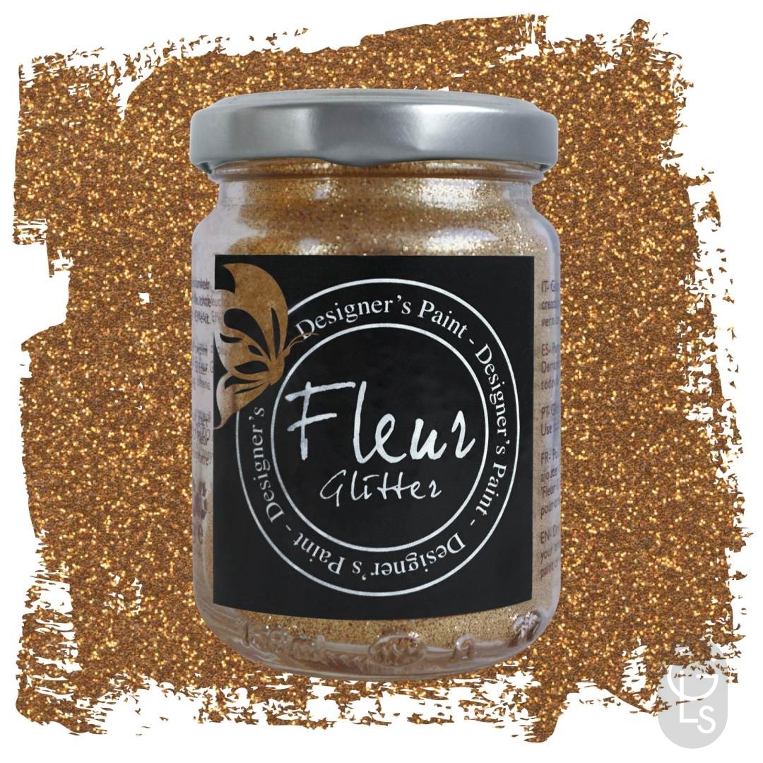 Fleur Glitter - Antique Gold