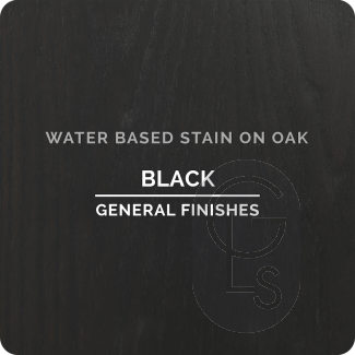 General Finishes Wood Stain - Black Applied Over Oak