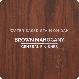 General Finishes Wood Stain - Brown Mahogany Applied On Oak
