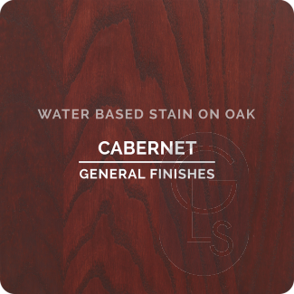 General Finishes Wood Stain - Cabernet Applied Over Oak