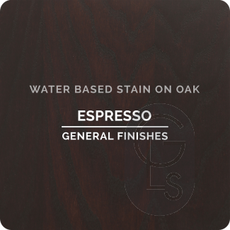 General Finishes Wood Stain - Espresso Applied Over Oak
