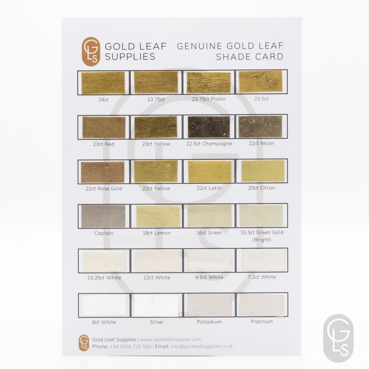 Gold Leaf Shade Card 