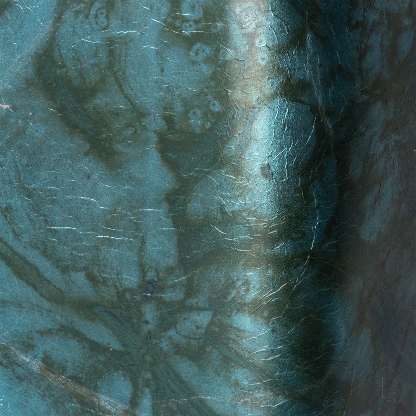 Coloured Loose Silver Leaf - Marbled Blue