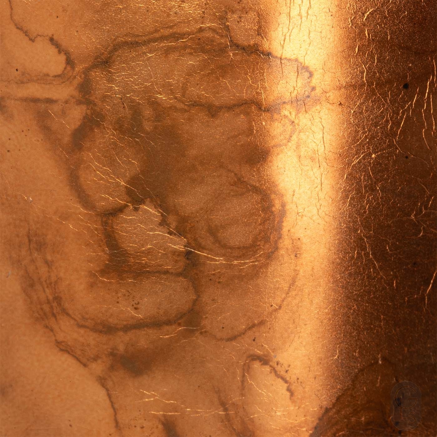Coloured Loose Silver Leaf - Marbled Copper