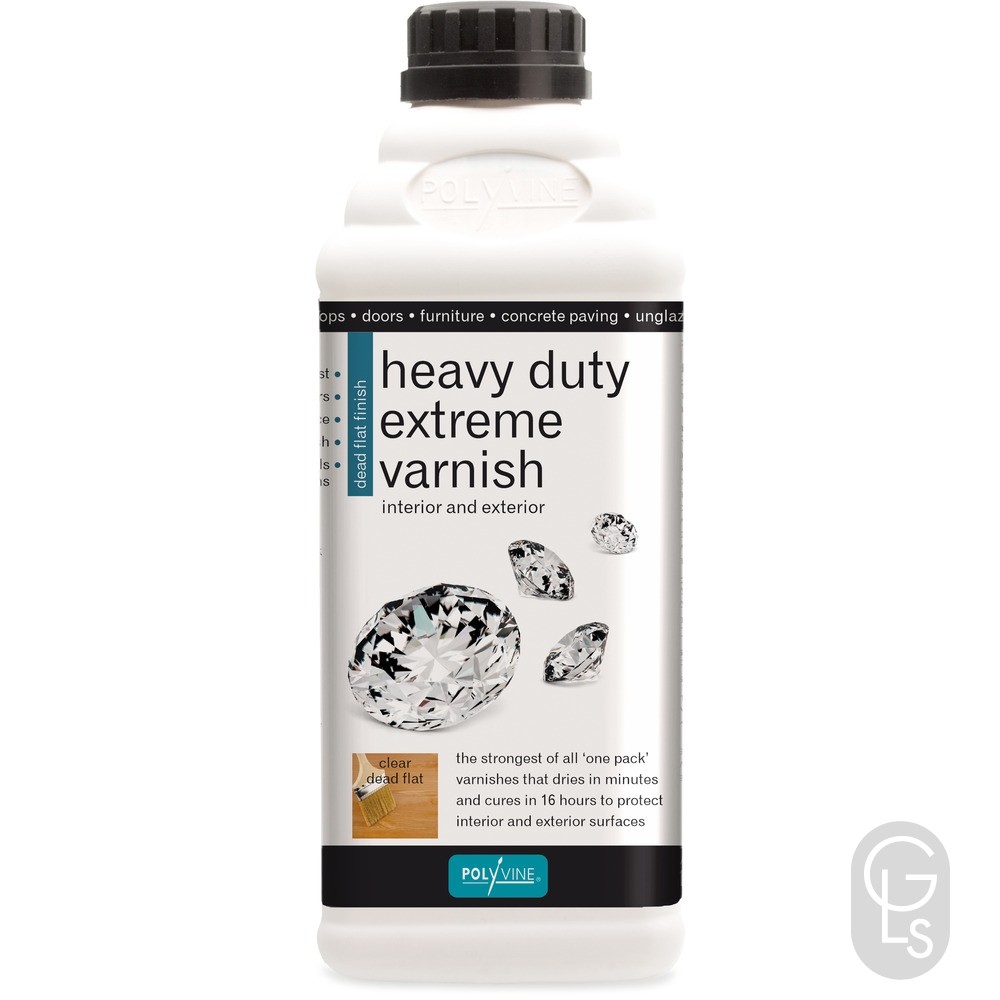 Polyvine Heavy Duty Extreme Varnish - Dead Flat - 1L
